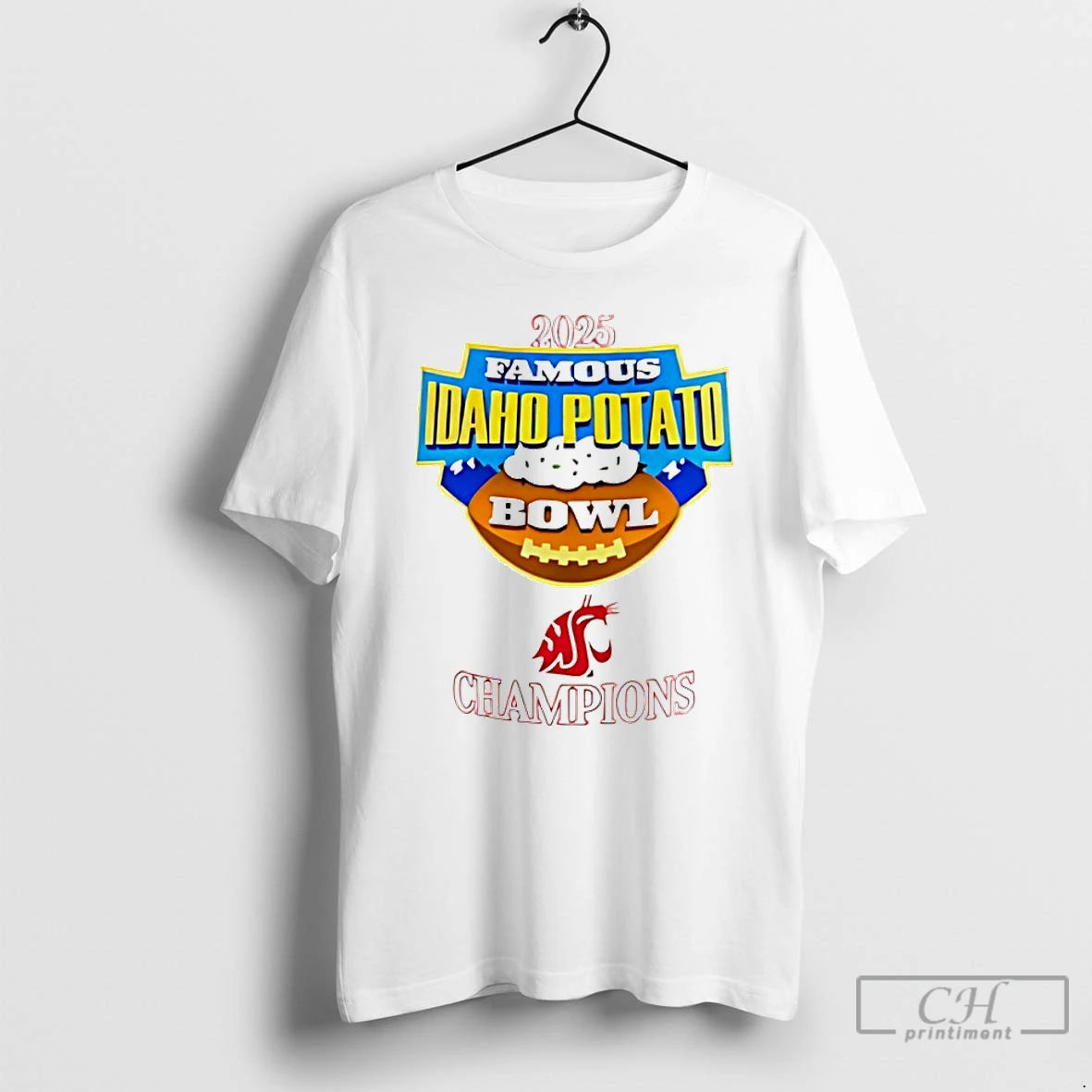 Classic Houston Cougars 2025 Famous Idaho Potato Bowl Champions Logo