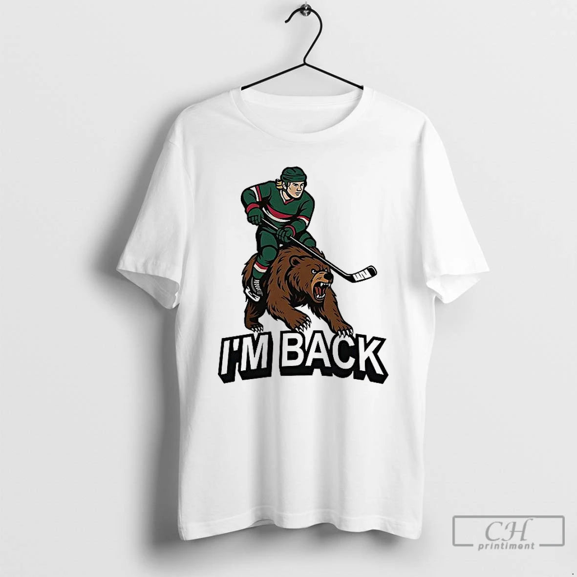 Classic Im Back Minnesota Wild Nhl T Shirts