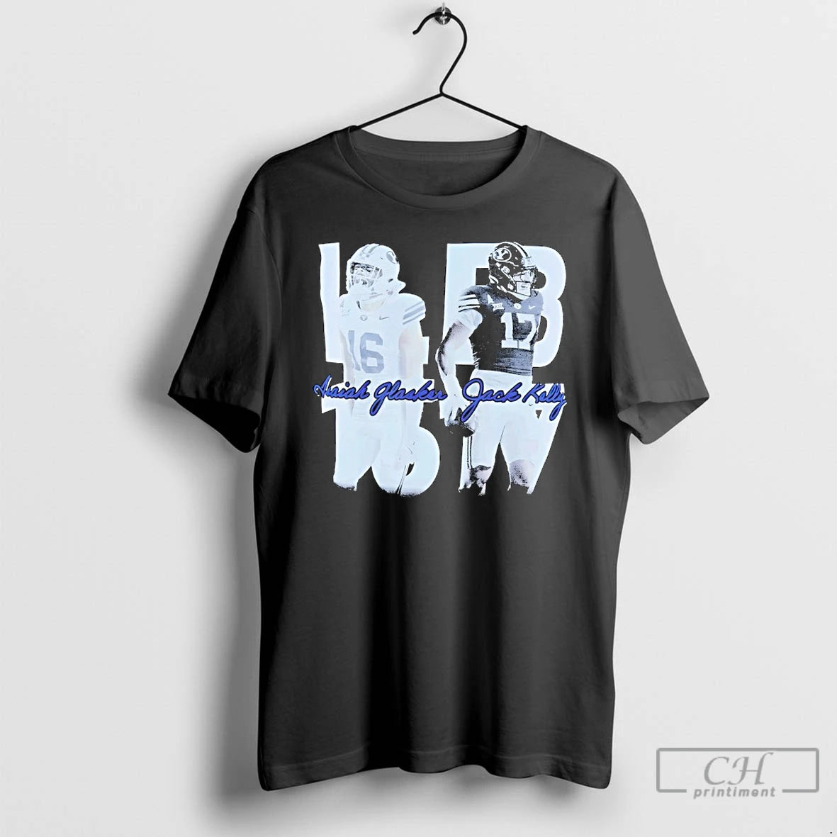 Classic Isaiah Glasker And Jack Kelly Byu Cougars Football Signature