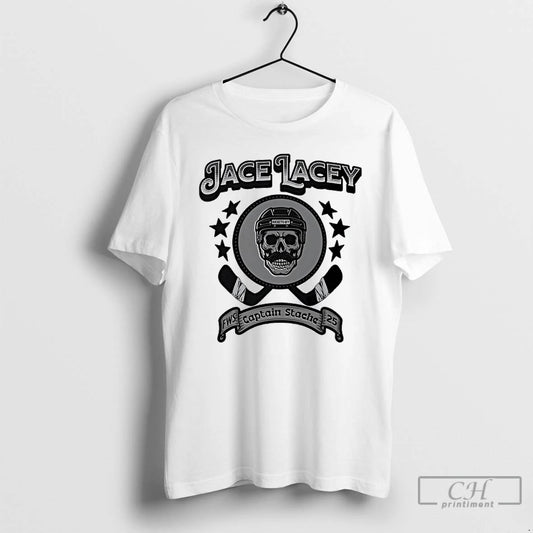Classic Jace Lacey Hockey Player Buckets Off Captain Stache 2025 T Shirts