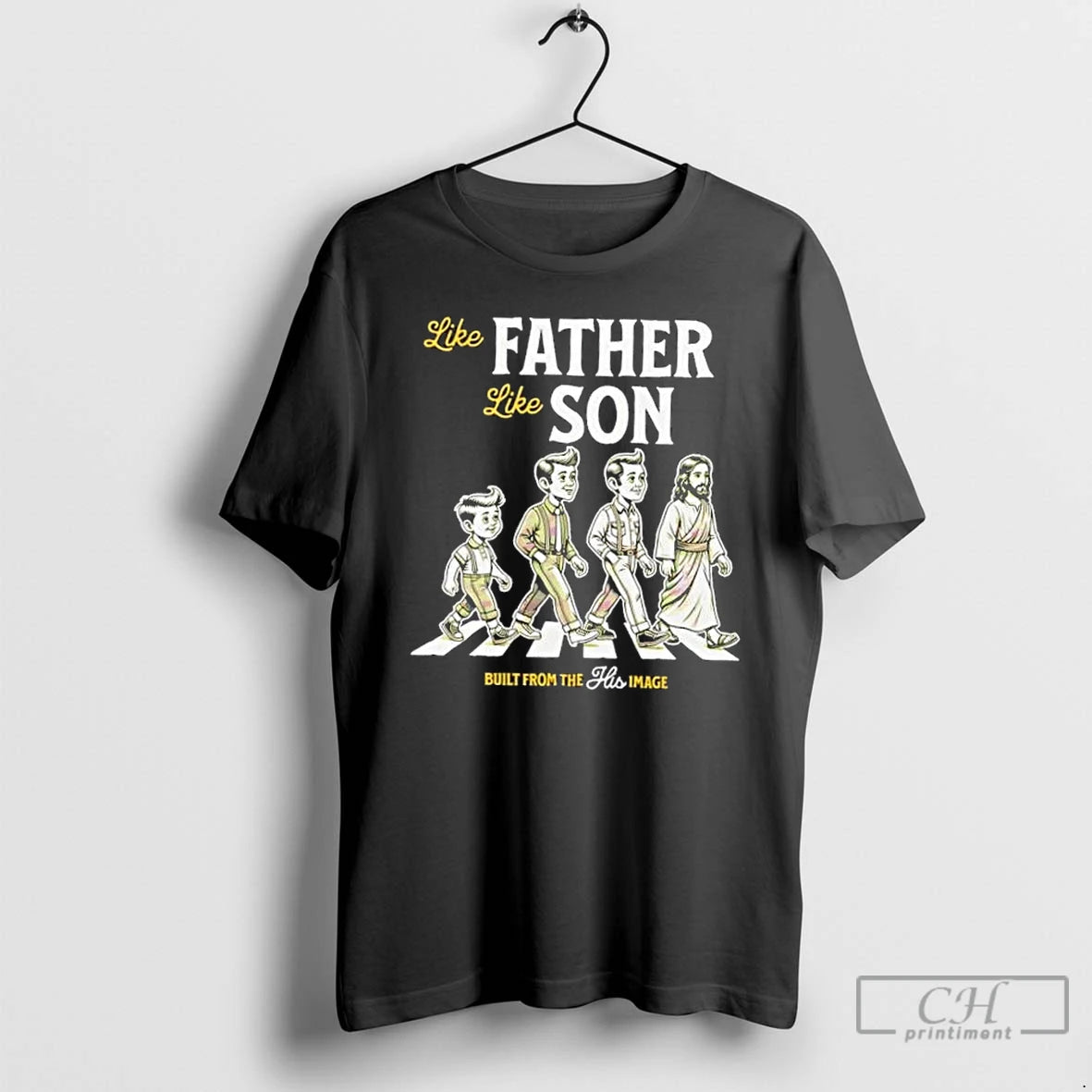 Classic Jesus Like Father Like Son Abbey Road Built From The Image T Shirts Sweater