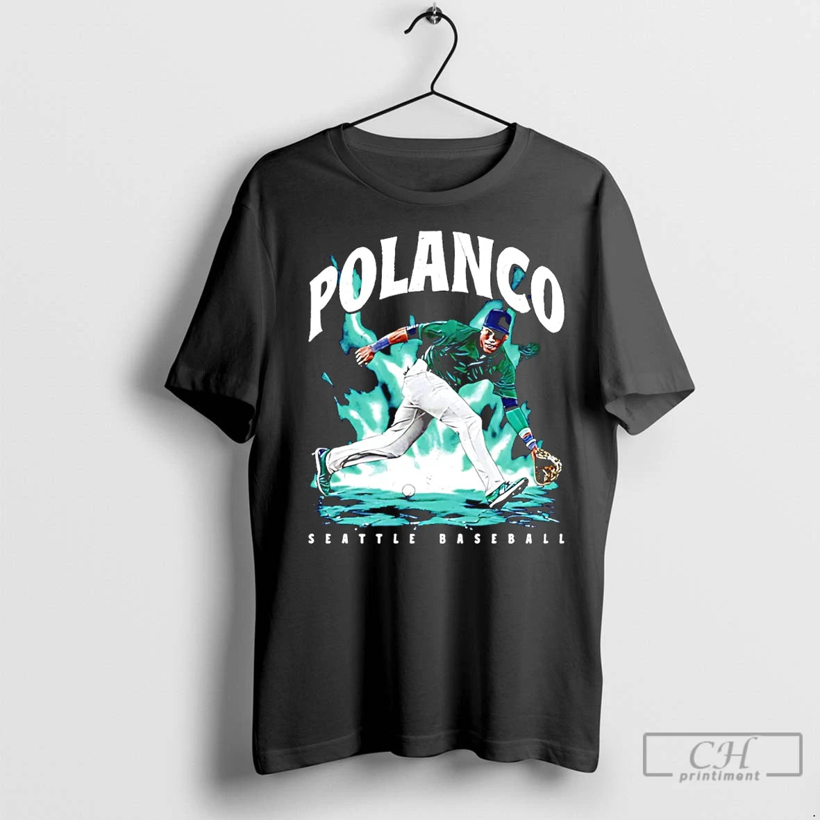 Classic Jorge Polanco Seattle Mariners Aura Graphic