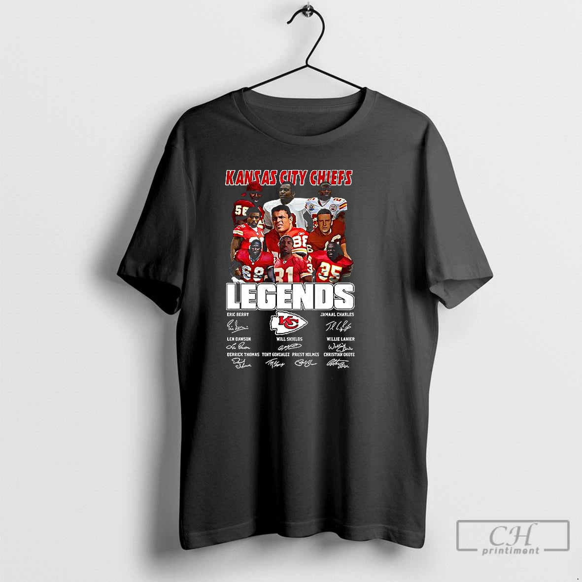 Classic Kansas City Chiefs Legends Vintage Signature T Shirts