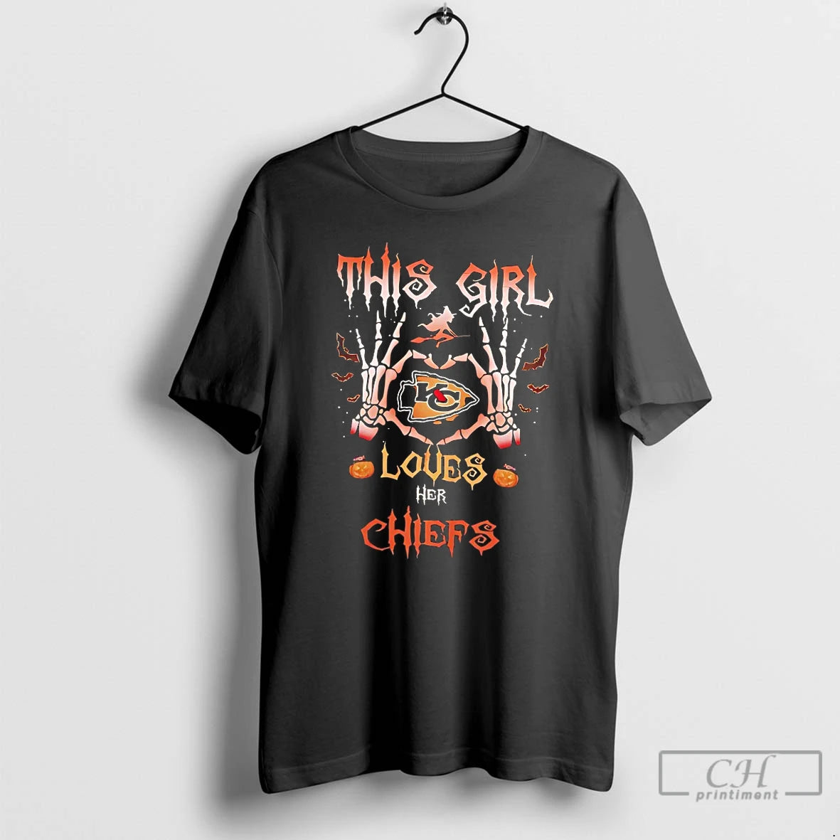Classic Kansas City Chiefs This Girl Loves Her Chiefs Halloween T Shirts