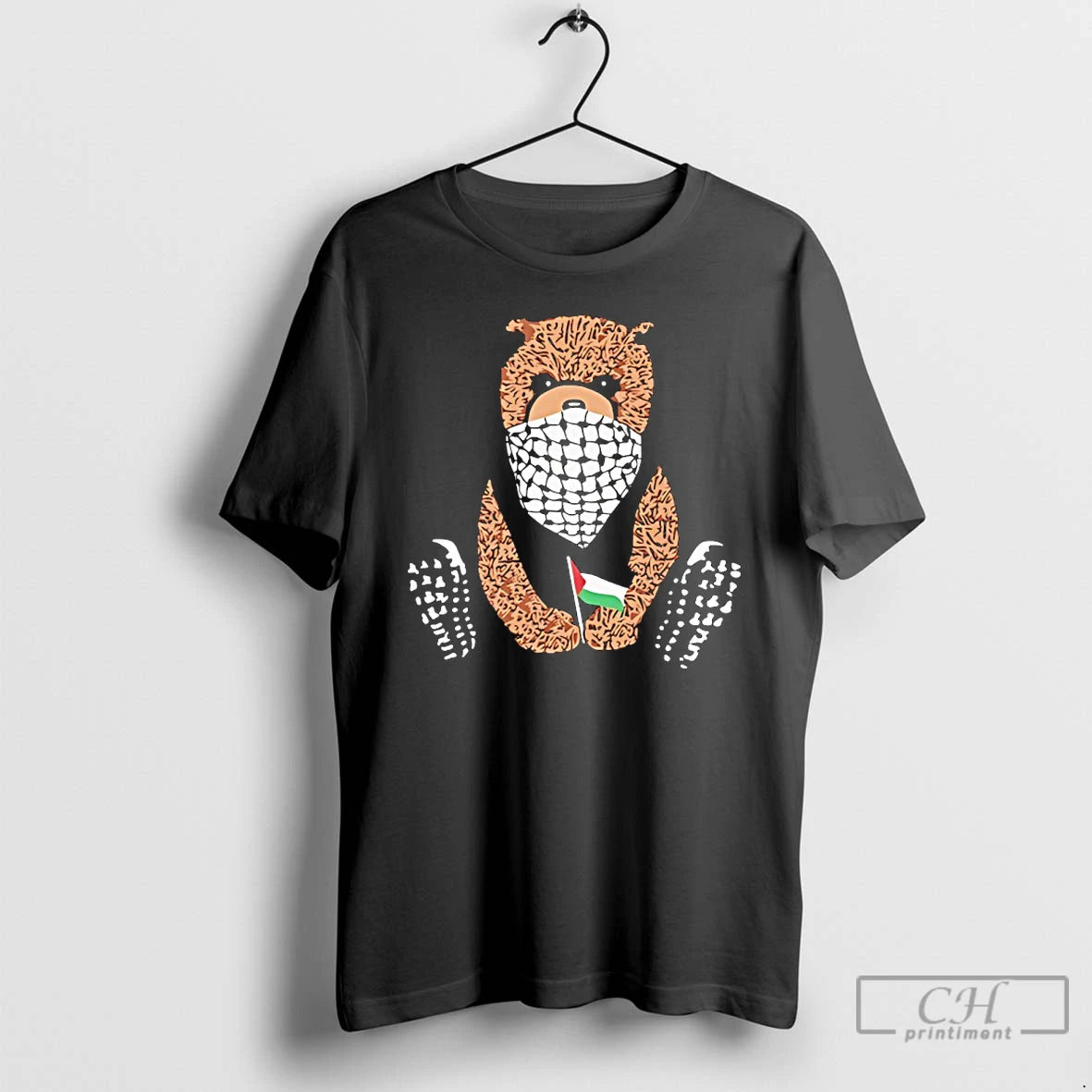 Classic Keffiyeh Bear Pali Bear Palestine Flag