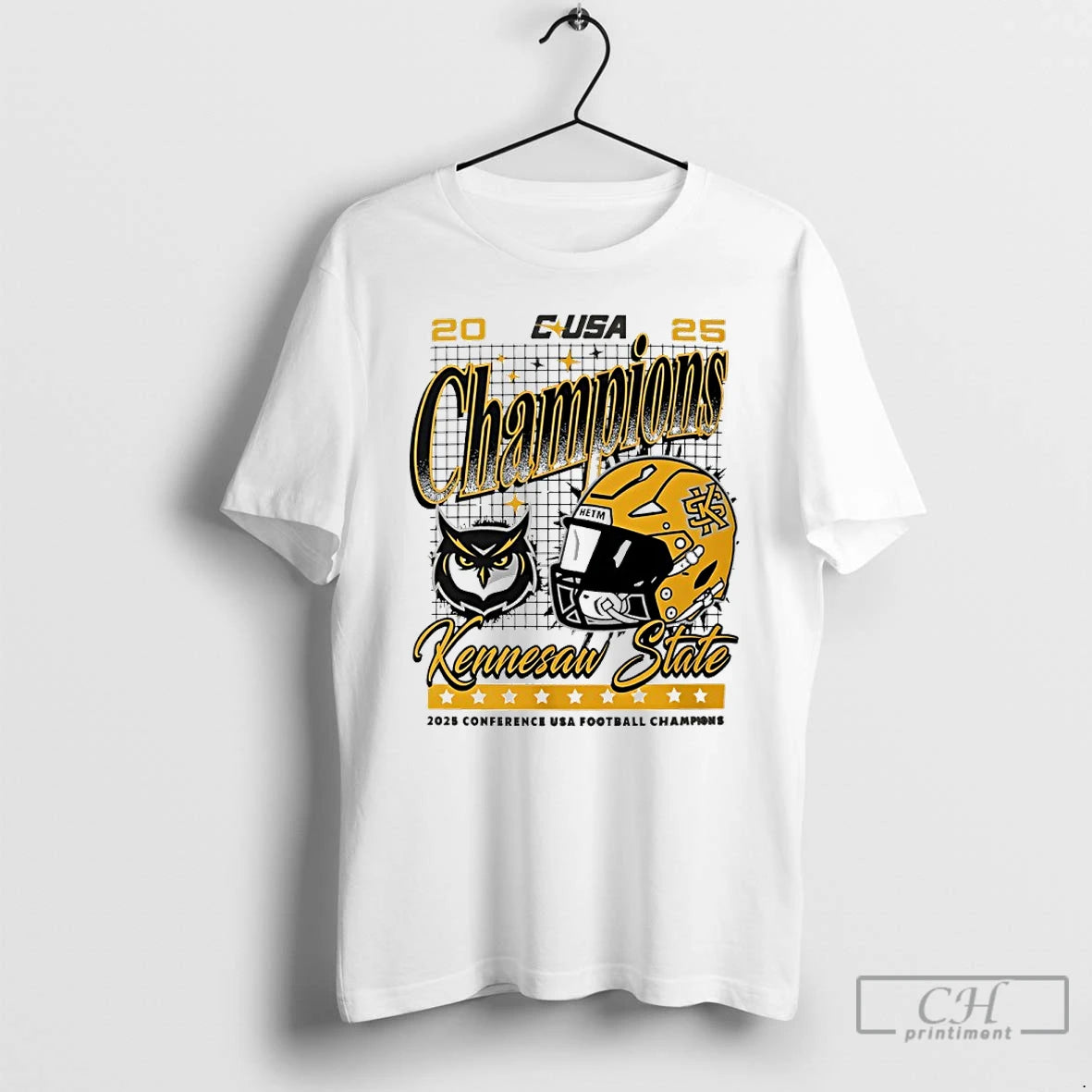 Classic Kennesau State Ksu 2025 Conference Champions Helmet