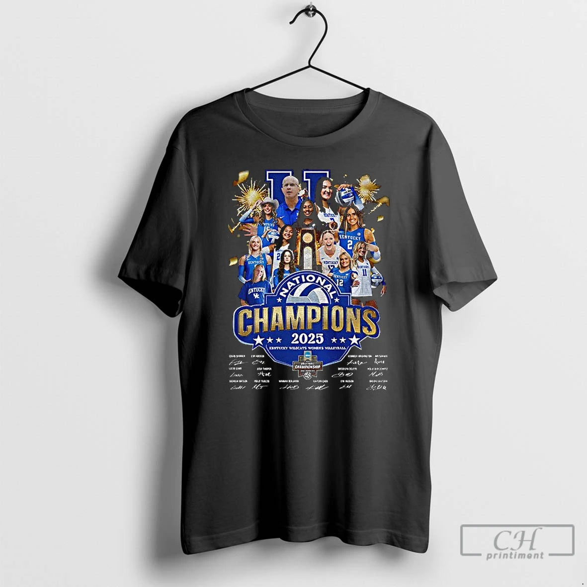 Classic Kentucky Wildcats Womens Volleyball 2025 National Champions Signatures