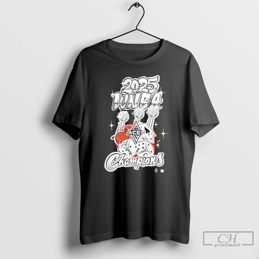 Classic Las Vegas Aces 2025 Wnba Finals Champions Graffiti Art T Shirts