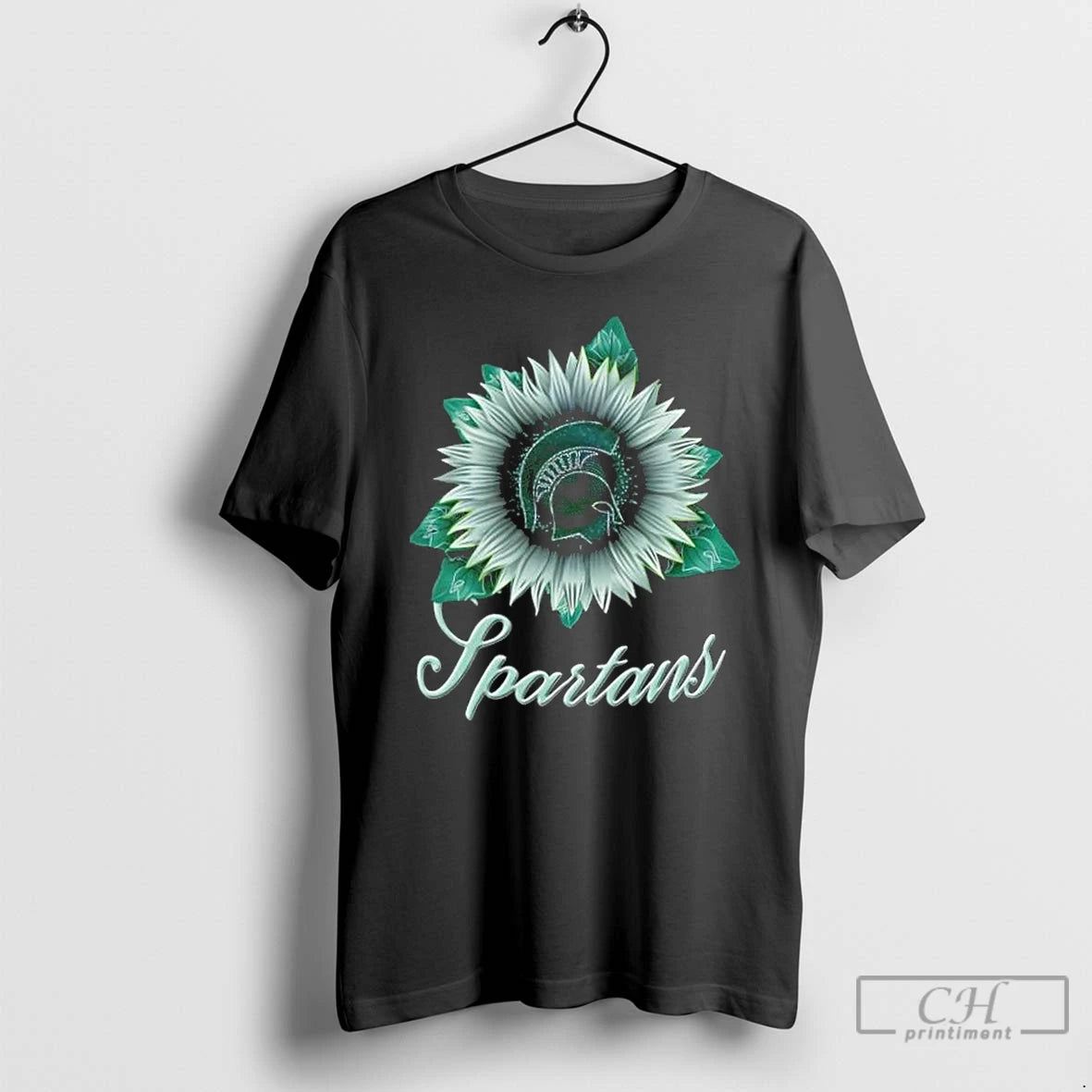 Classic Michigan State Spartans X Sunflower Graphic