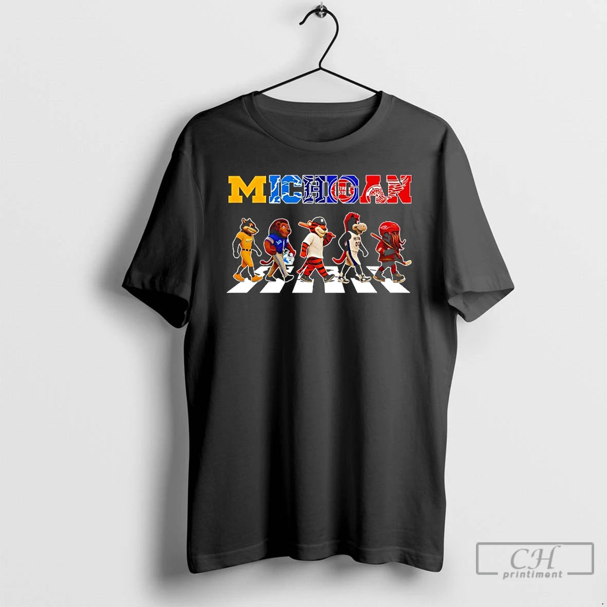 Classic Michigan Sports Team Abbey Road Signatures Mascot