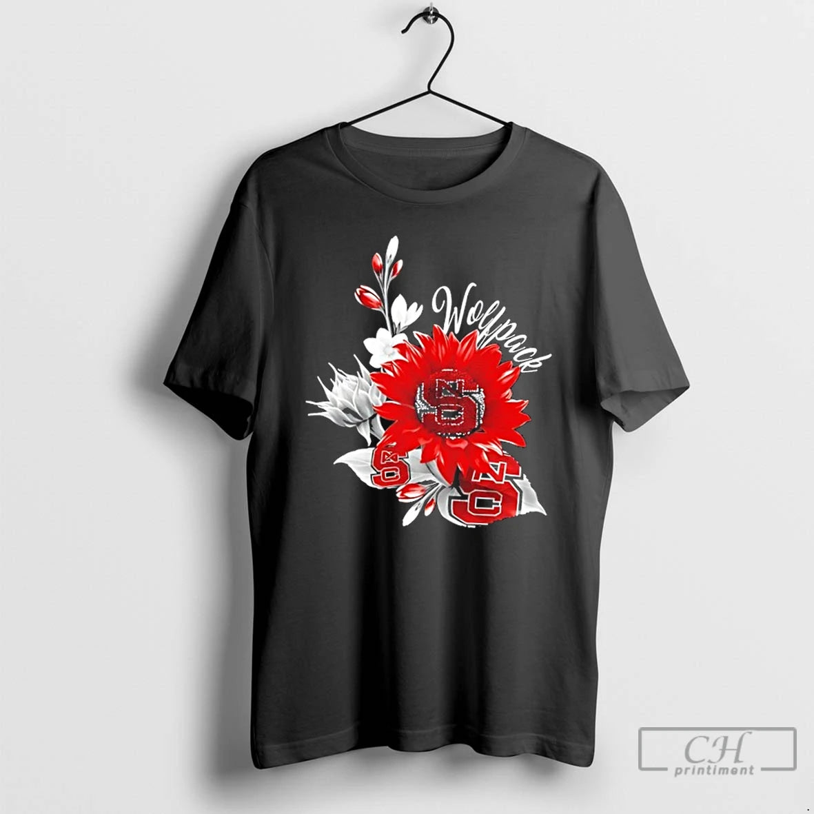 Classic Nc State Wolfpack Football X Sunflower Floral