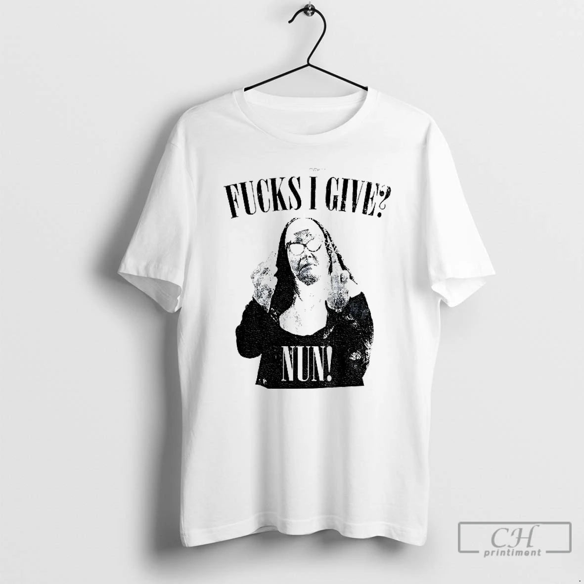 Classic Nun Middle Finger Fucks I Give Nun