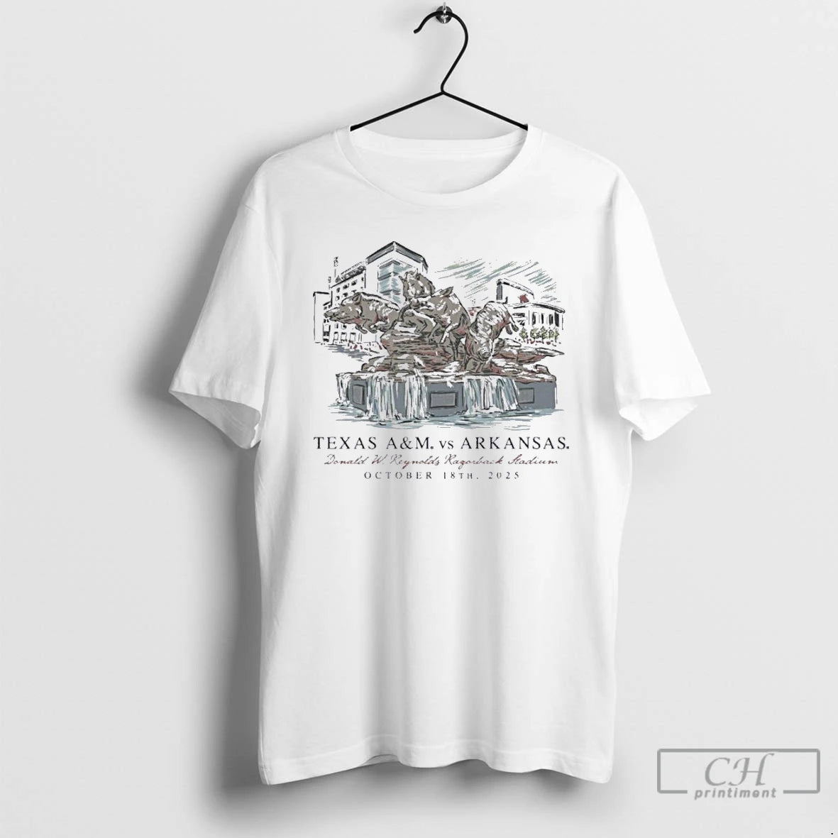 Classic October 18 Arkansas Vs Texas Am Game Day 2025 T Shirts
