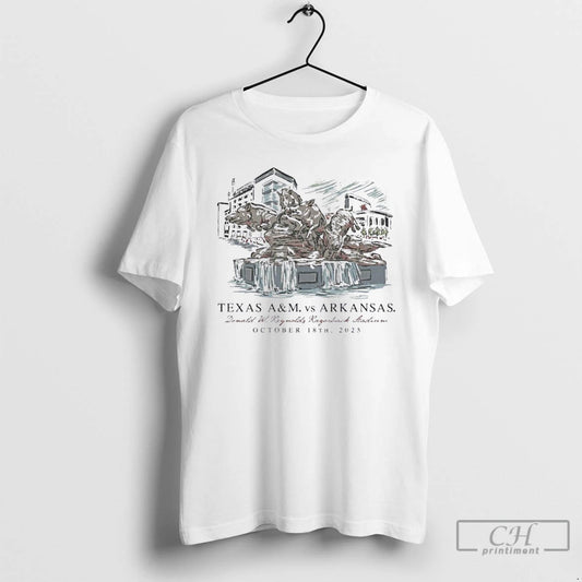 Classic October 18 Arkansas Vs Texas Am Game Day 2025 T Shirts