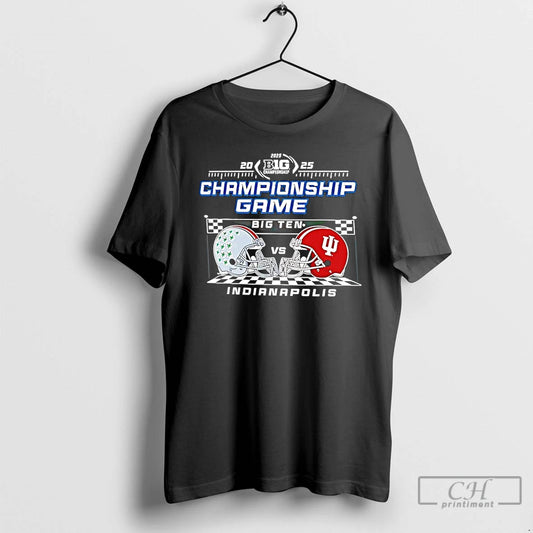 Classic Ohio State Vs Indiana Indianapolis Big Ten 2025 Football Championship Helmets T Shirts Sweater