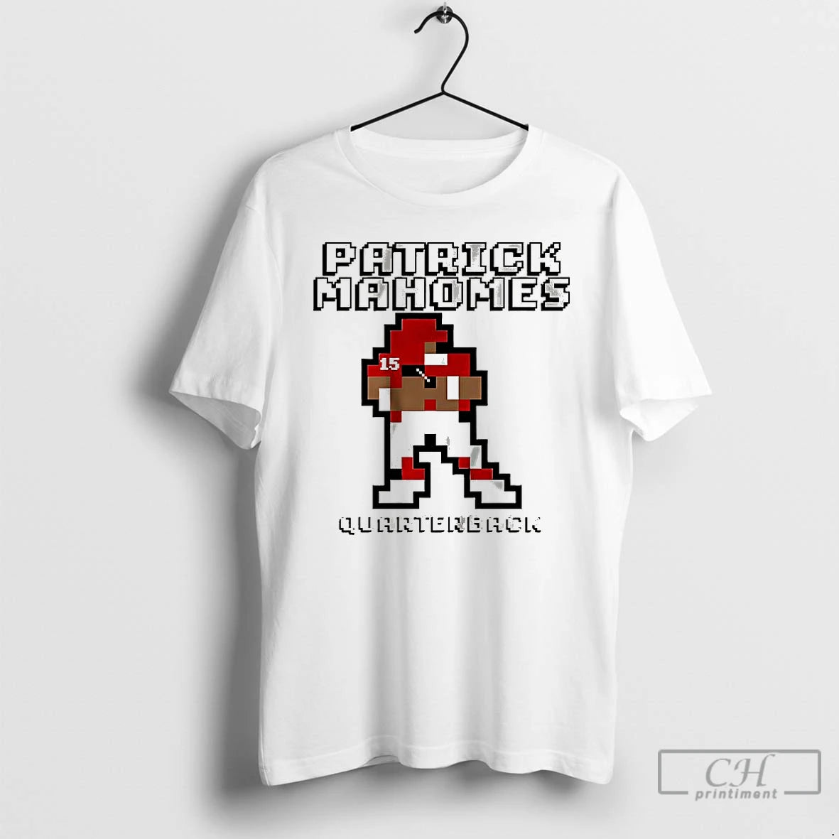 Classic Patrick Mahomes Kansas City Chiefs Football Retro Baller 8 Bit T Shirts