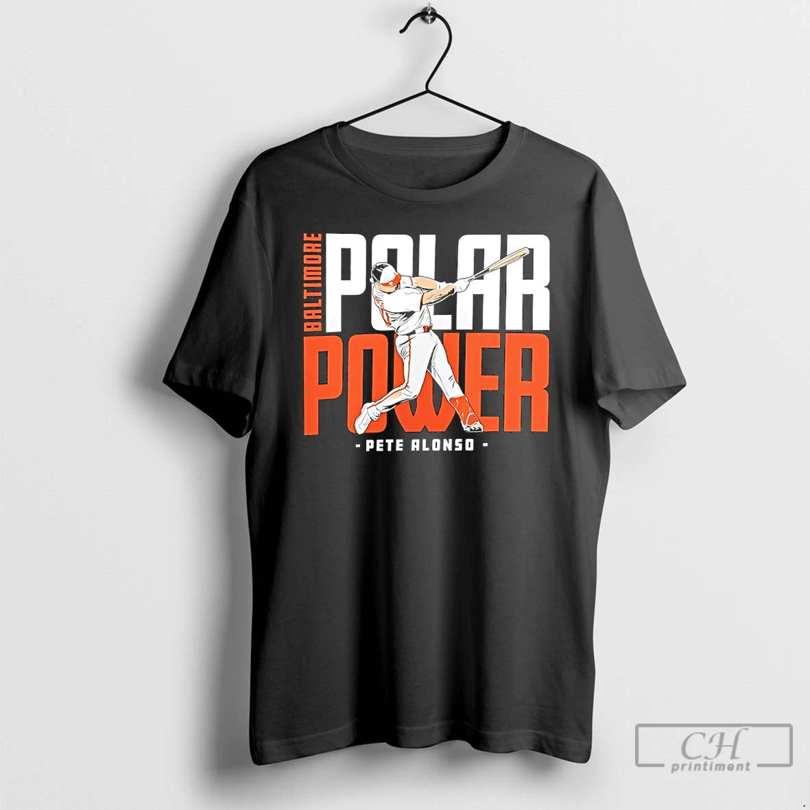 Classic Pete Alonso Polar Power Baltimore Orioles Baseball Player Swing
