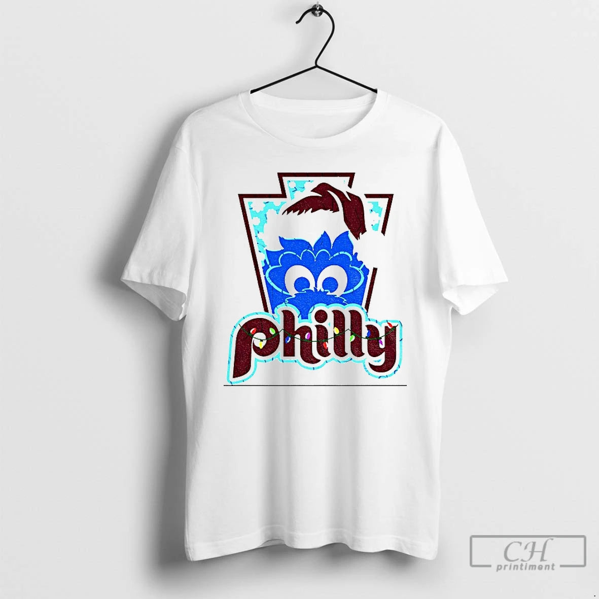 Classic Philly Phanatic Santa Hat Philadelphia Phillies Merry Christmas
