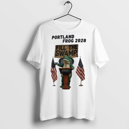 Classic Portland Frog 2028 Fill The Swamp T Shirts