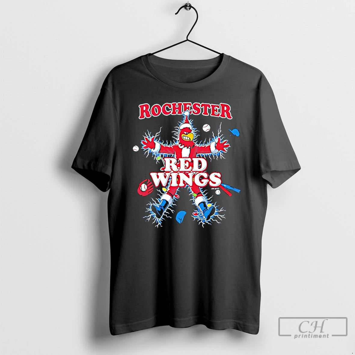 Classic Rochester Red Wings The Holiday Christmas Mascot