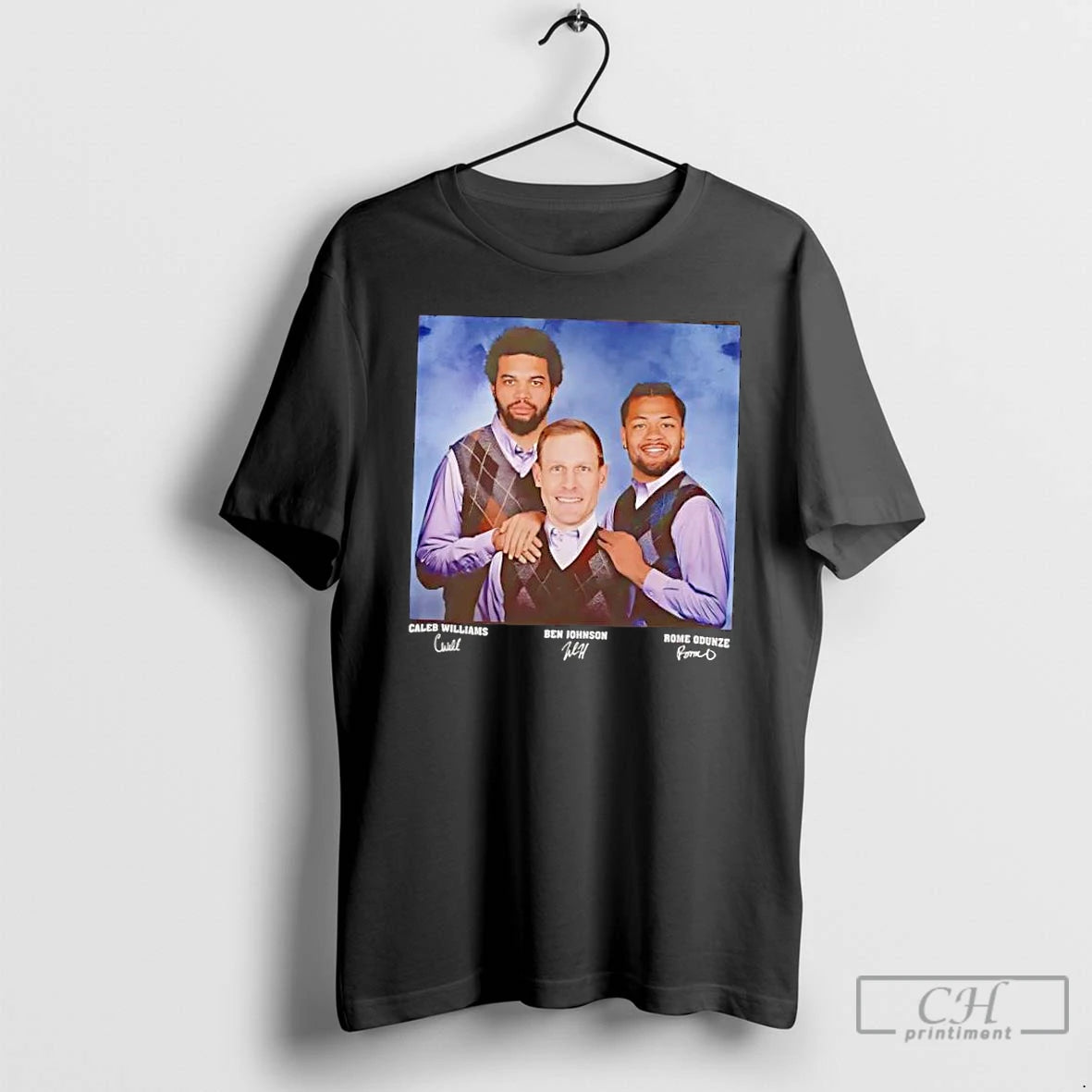 Classic Rome Odunze Caleb Williams Ben Johnson Football Chicago Step Brothers