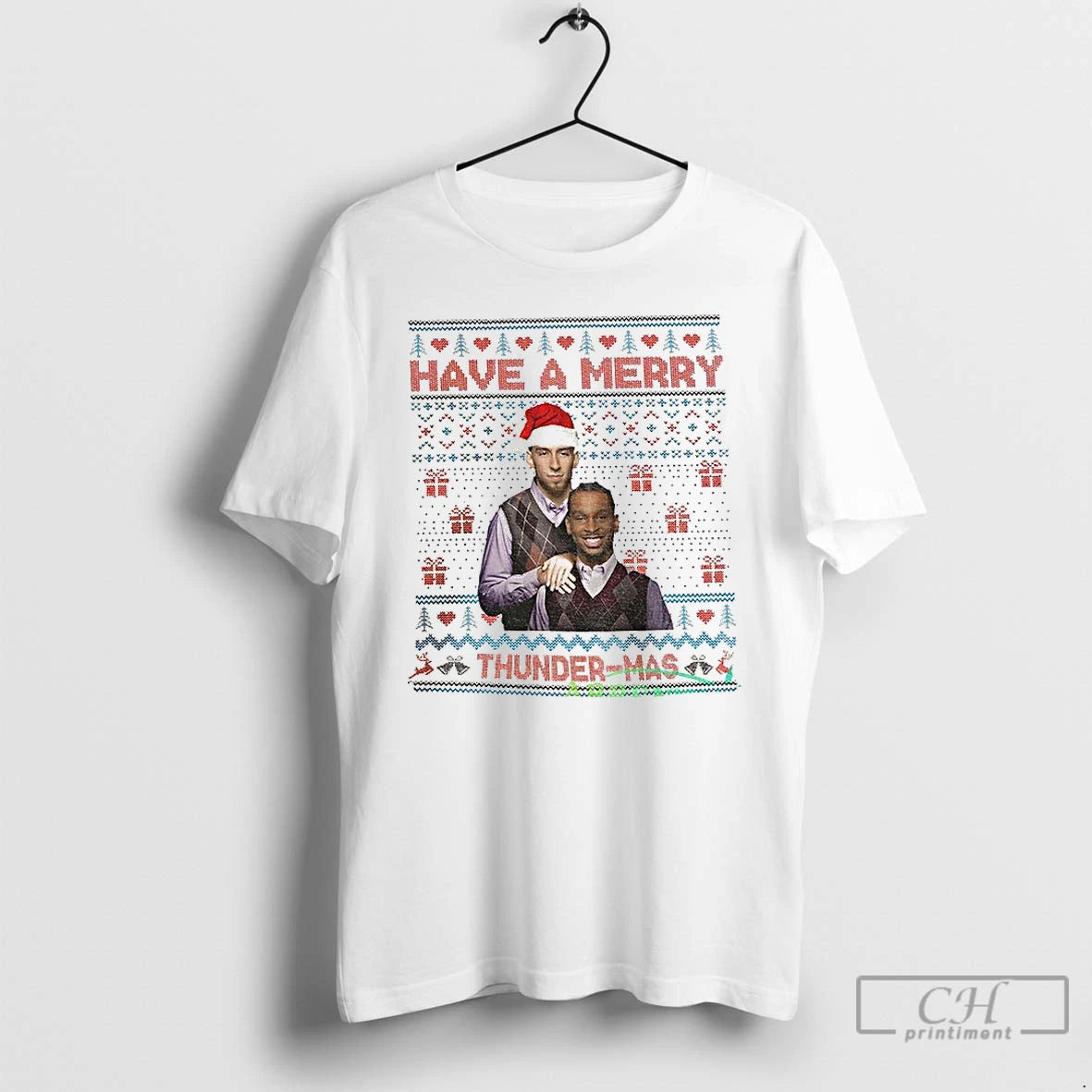 Classic Shaivonte Aician And Chet Holmgren Oklahoma City Thunder Stepbrothers Have A Merry Thunder Mas