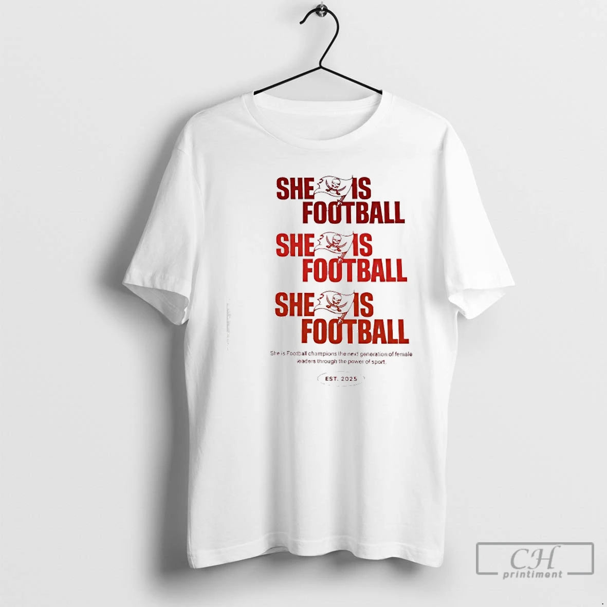 Classic Tampa Bay Buccaneers She Is Football Est 2025