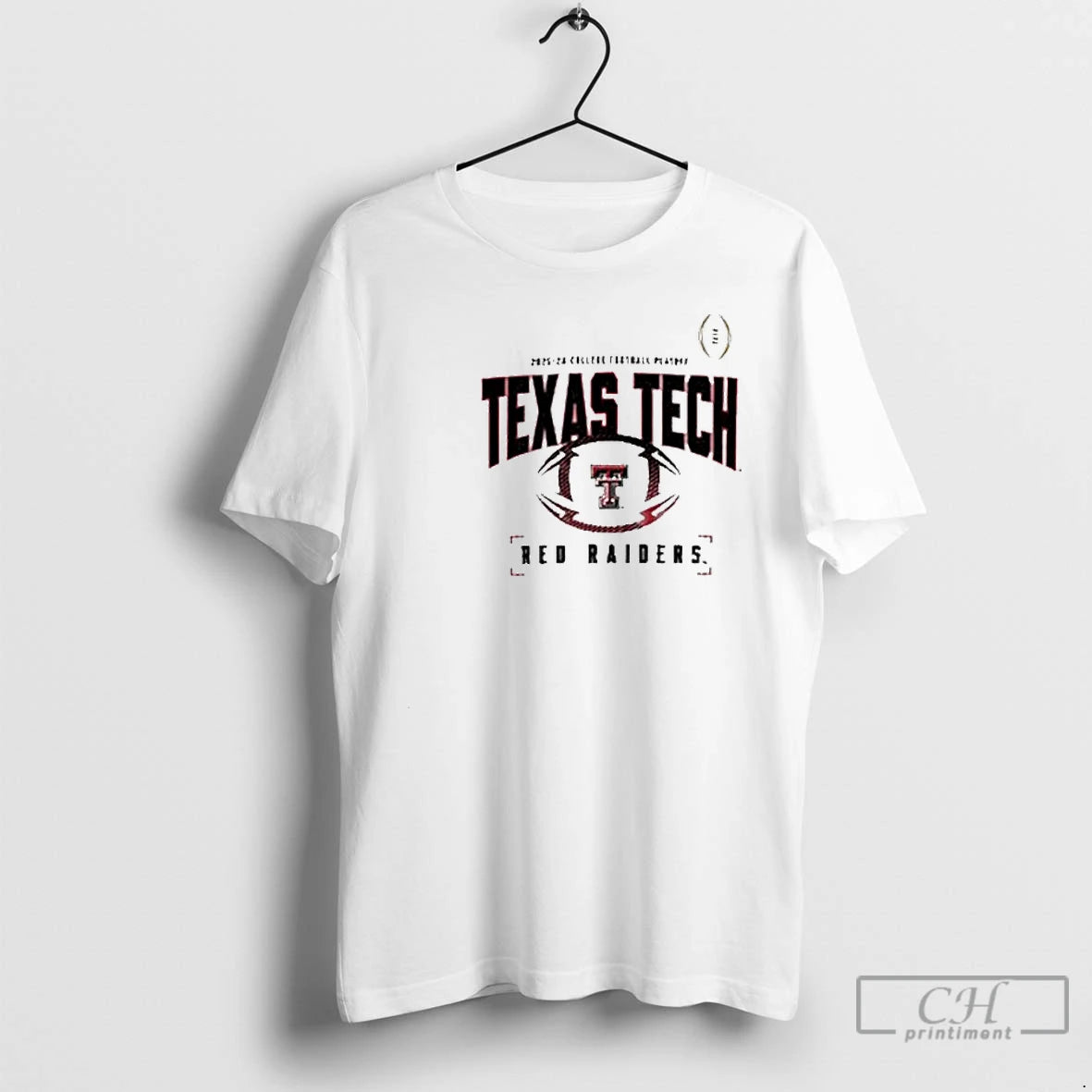 Classic Texas Tech College Football Playoff 2025 2026 Bound Circle White