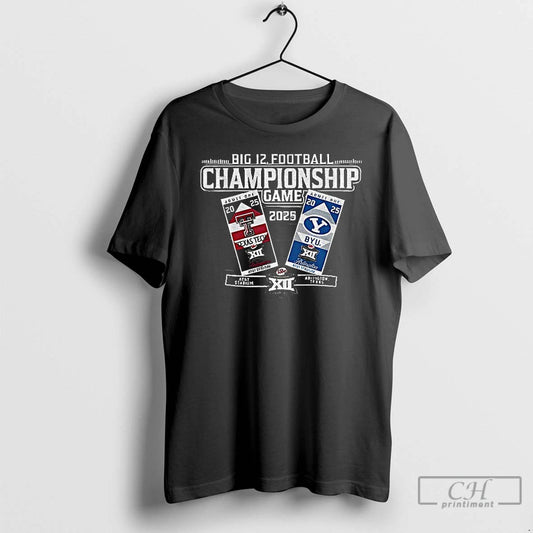 Classic Texas Tech Red Raiders Vs Byu Cougars Big 12 Football Championship Game 2025
