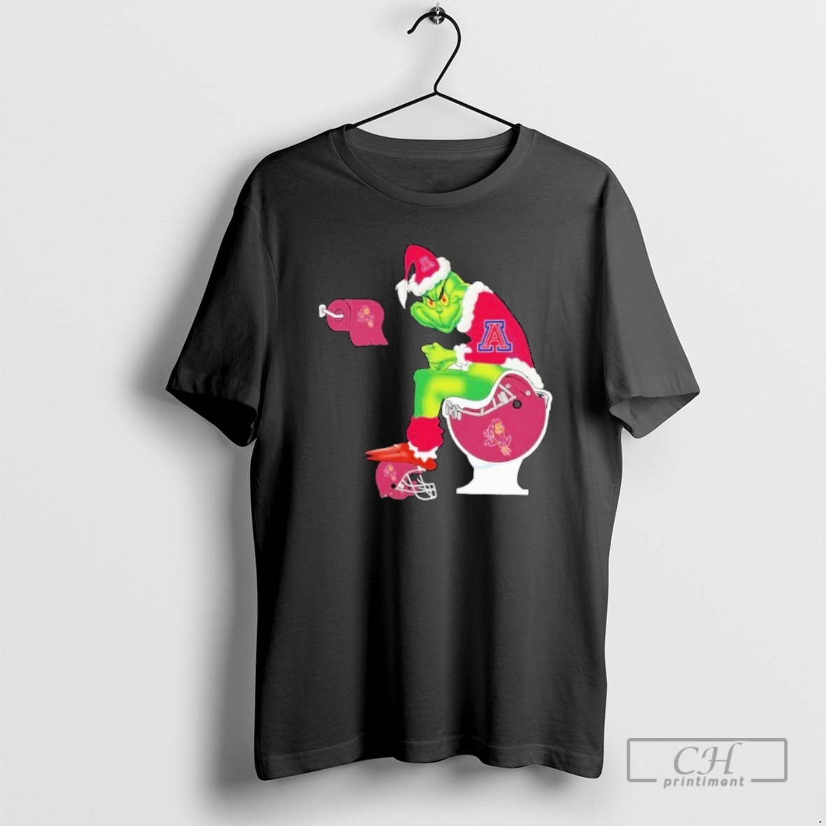 Classic The Grinch Arizona Wildcats Sitting On Toilet Arizona State Sun Devils Holiday Christmas