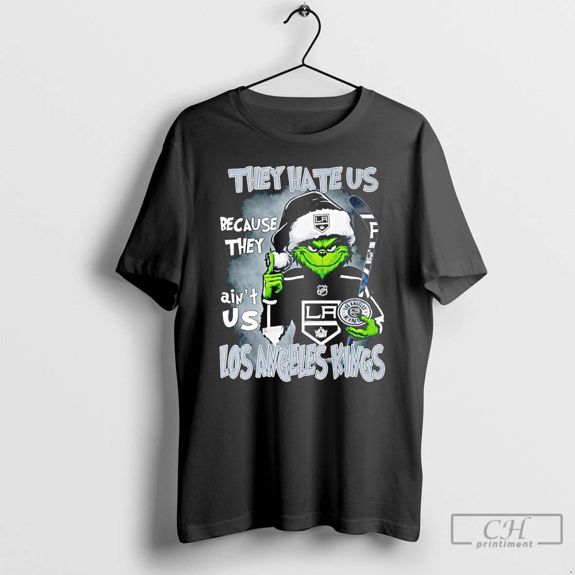 Classic The Grinch They Hate Us Because They Aint Us Los Angeles Kings T Shirts