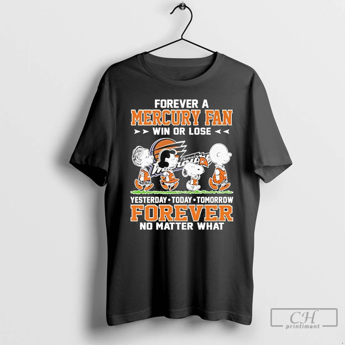Classic The Peanuts Forever A Phoenix Mercury Fan Win Or Lose T Shirts