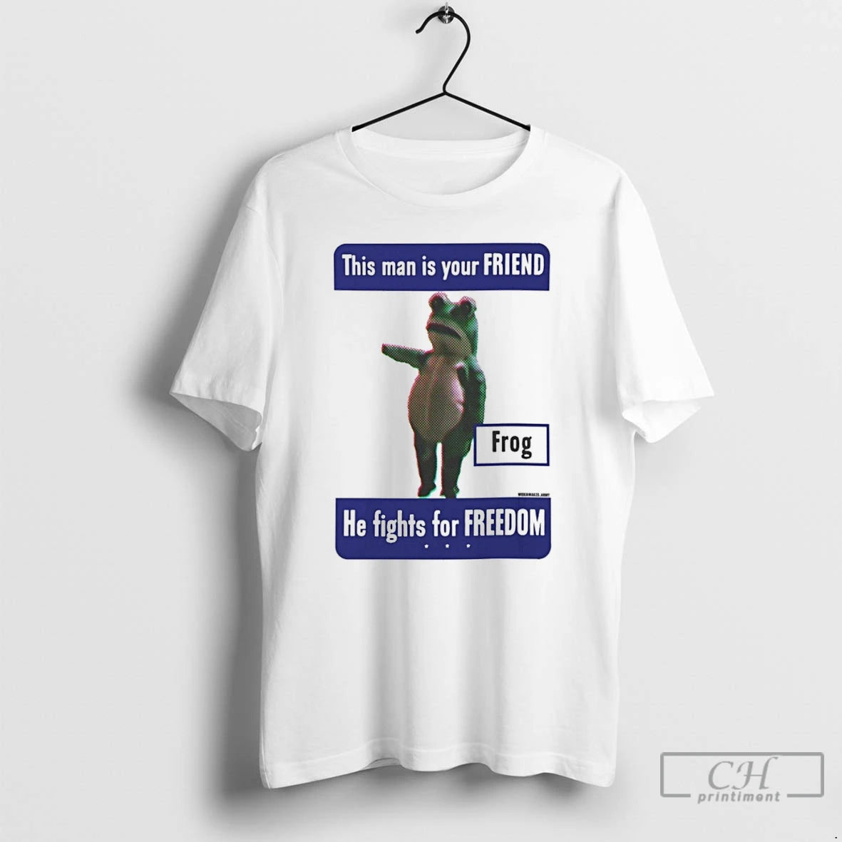 Classic This Man Is Your Friend Frog He Fights For Freedom T Shirts