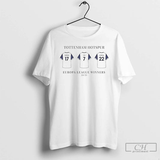 Classic Tottenham Hotspur Europa League Winners T Shirts