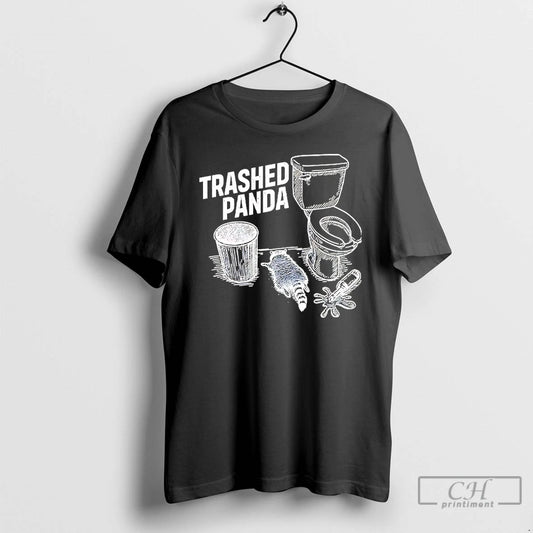 Classic Trashed Panda Funny Drunk Racoon
