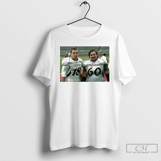 Classic Travis Kelce And Jason Kelce Cincinnati Bearcat Image T Shirts