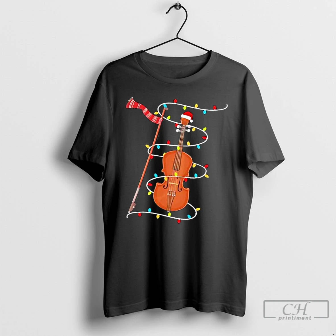 Classic Violin Christmas Lights Stylish