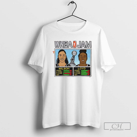 Classic Wnba Jam Aces 2025 Champs Wilson And Loyd T Shirts