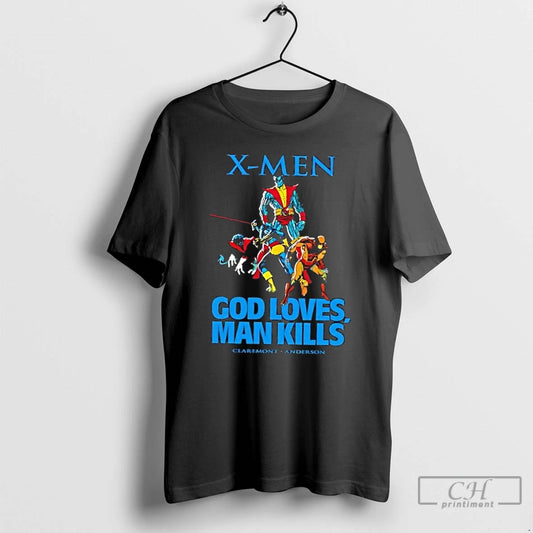 Classic X Men God Loves Man Kills Caremont Anderson T Shirts