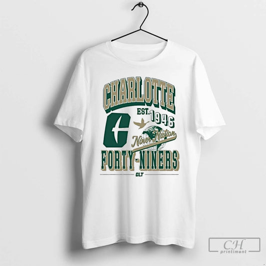 Classic Unc Charlotte Niner Nation Forty Niners Est 1946 T Shirts