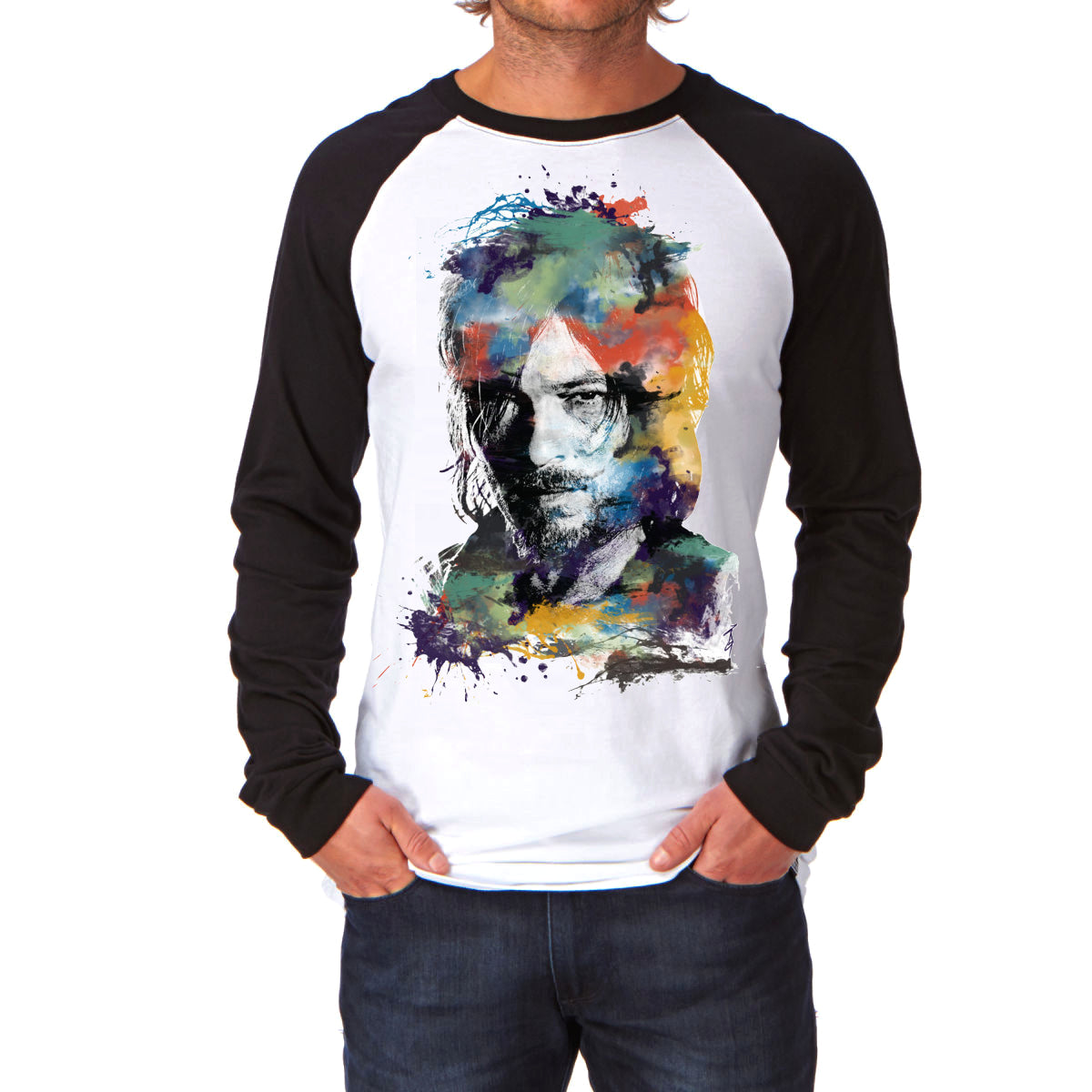 Daryl Dixon White Tee (Raglan Tee Available)