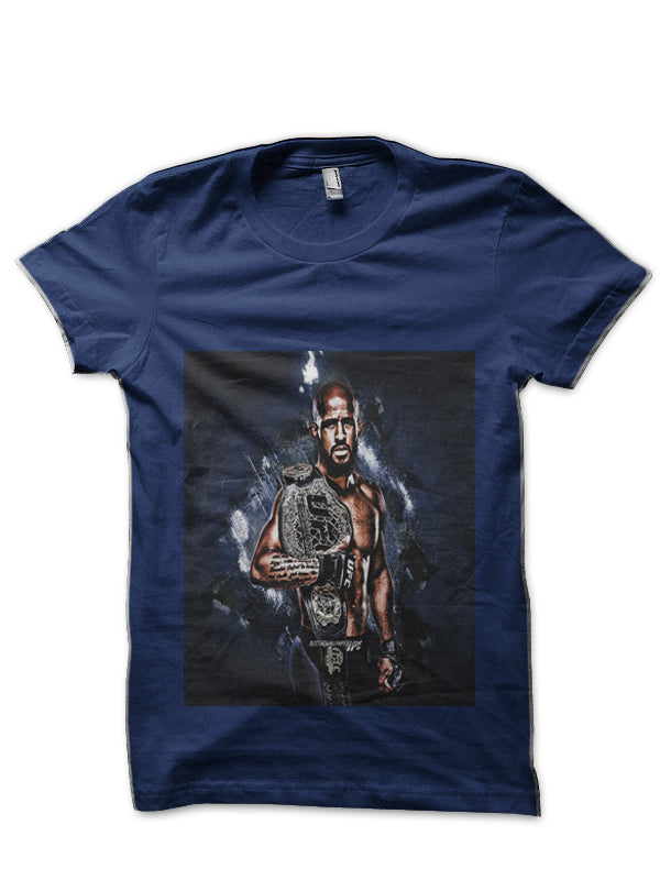 Demetrious Johnson Navy Blue T-Shirt