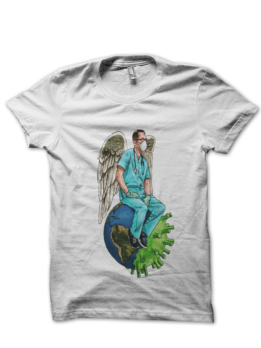 Doctor Angel Corona Warrior Doctor T-Shirt