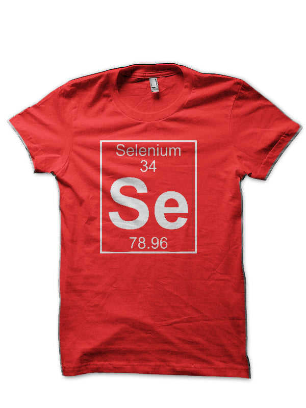 Element 34 Se Selenium Red T-Shirt