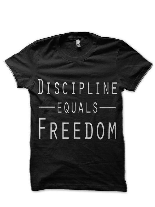 Equals Freedom Discipline Black T-Shirt