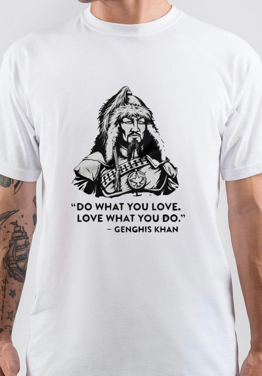 Genghis Khan White T-Shirt