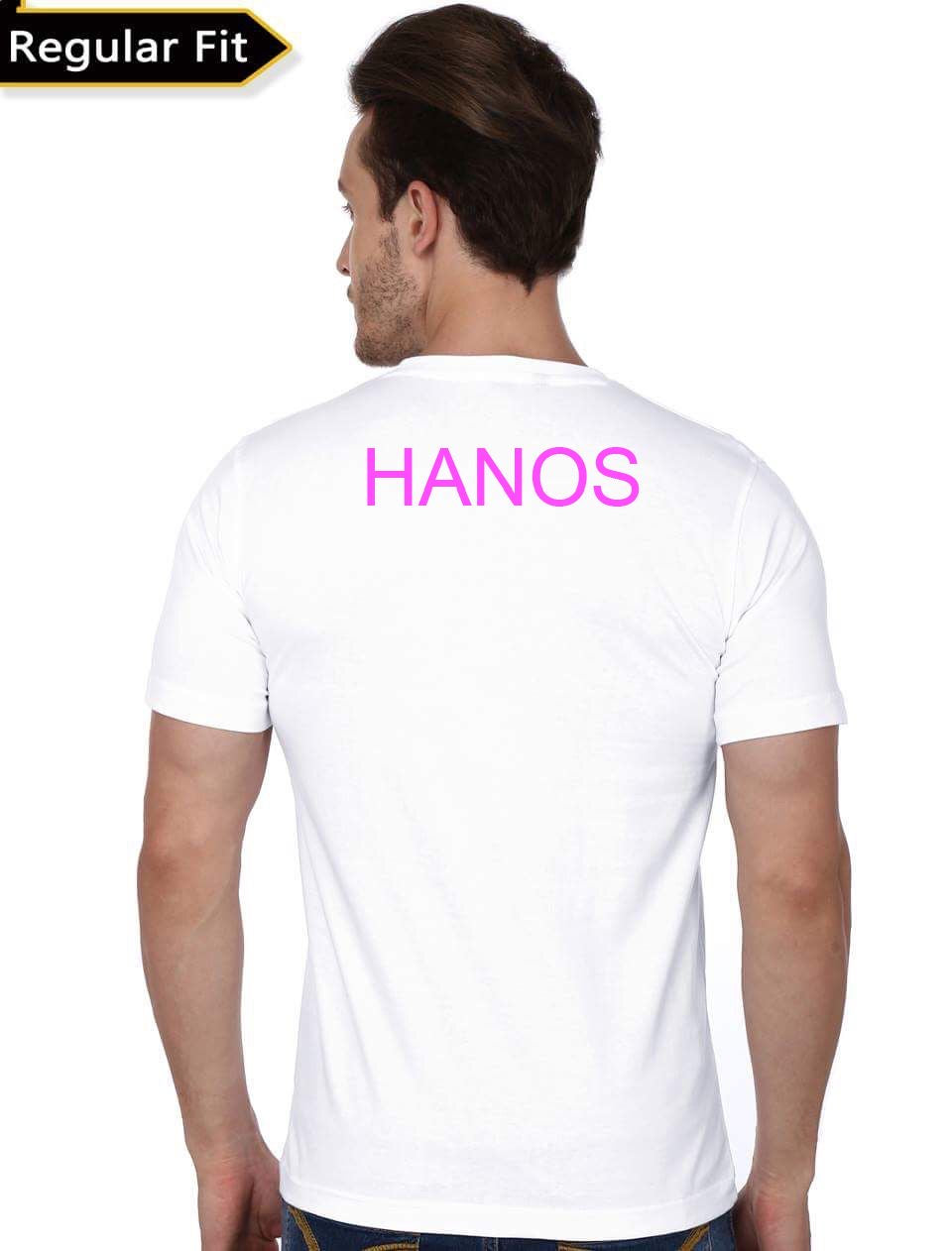 Yummy White Half Sleeve T-Shirt