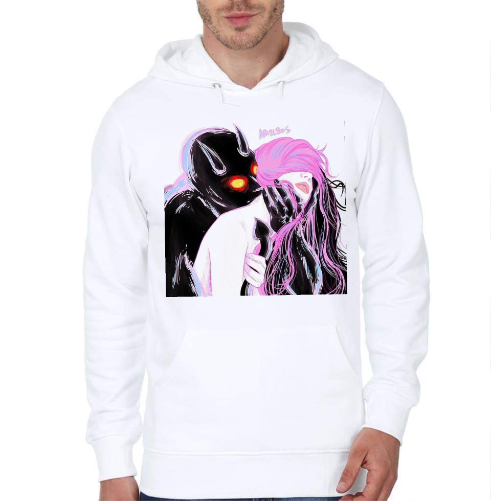 Custom White Hoodie