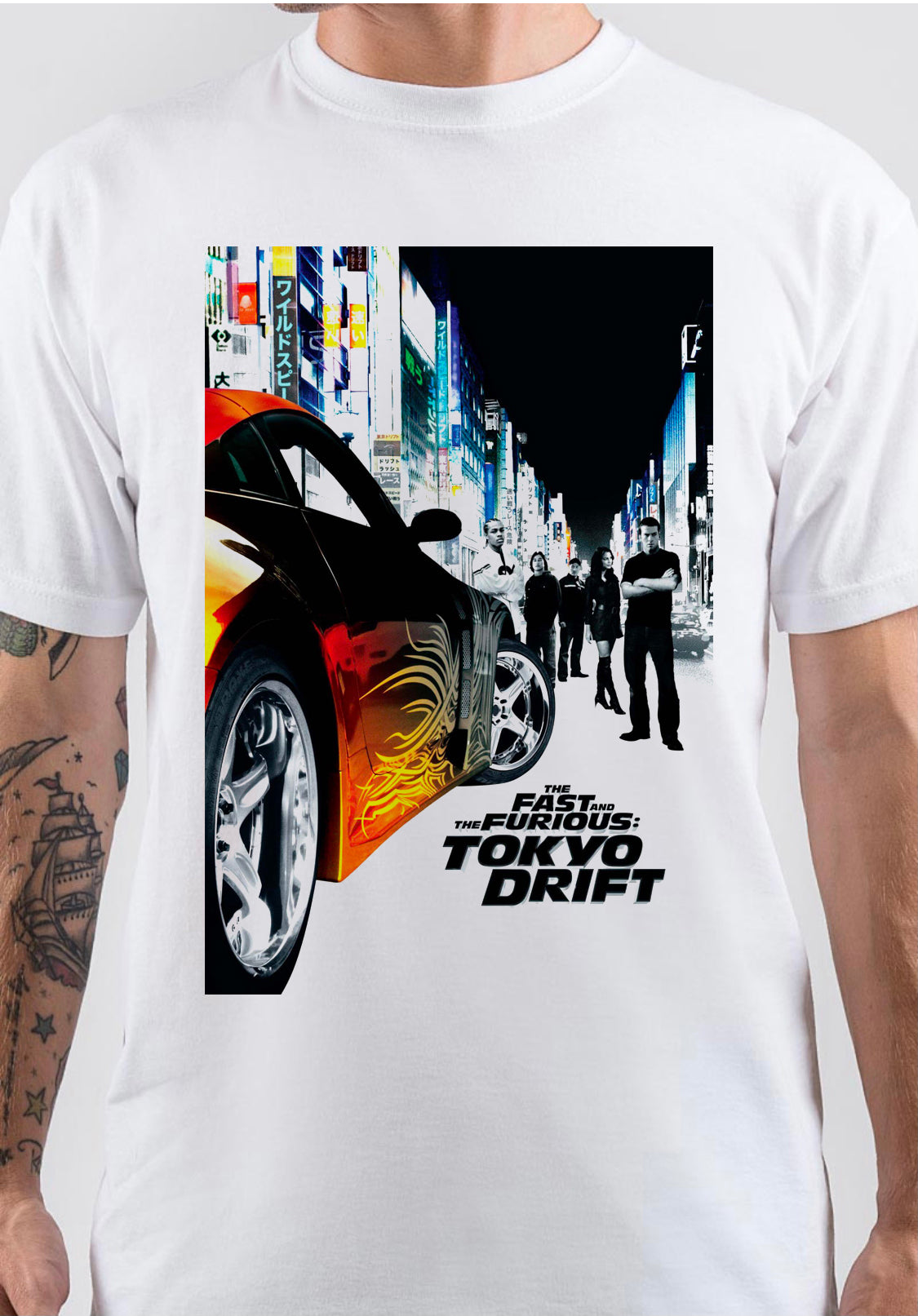 Fast & Furious Tokiyo Drift White T-Shirt