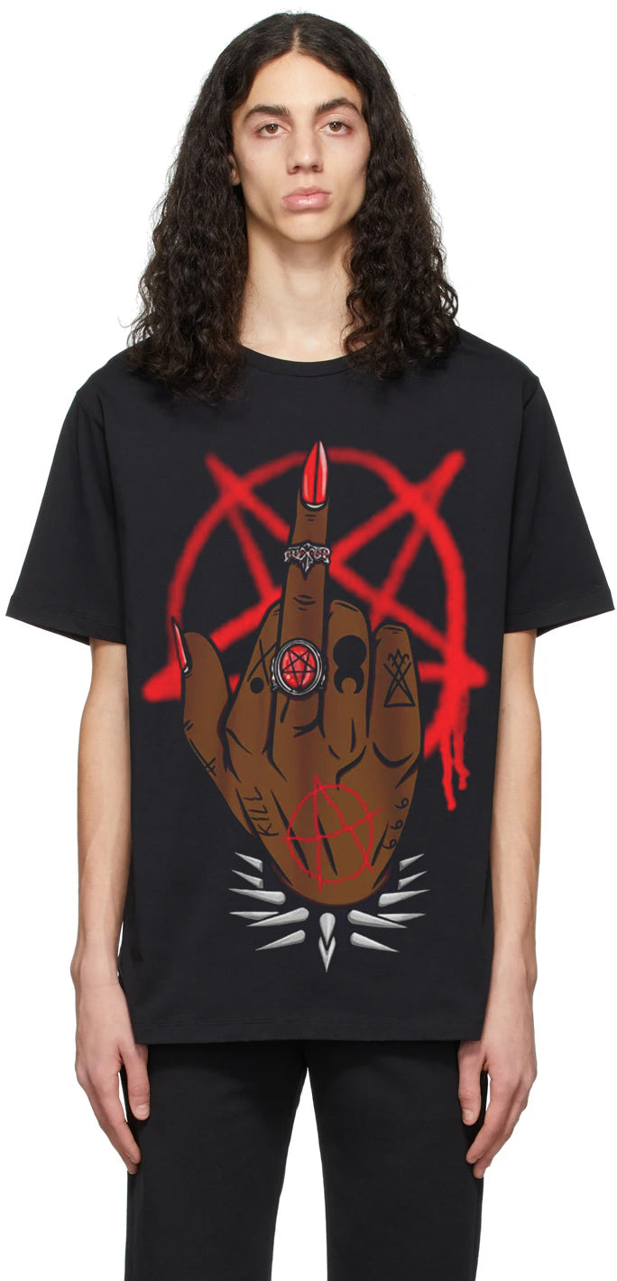 Finger Oversized Drop T-Shirt